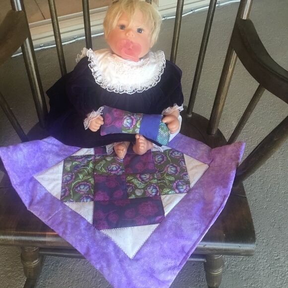 NWOT Handmade Doll Quilt - Picture 2 of 9